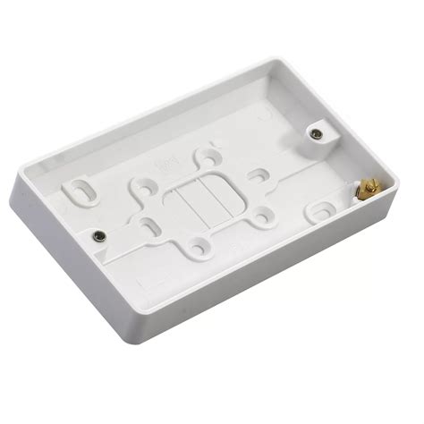 16mm electrical back box|mk 16mm double pattress box.